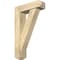 Ekena Millwork Traditional Craftsman Rough Sawn Bracket w/ Offset Brace, Douglas Fir, 6"W x 20"D x 32"H BKT0604X20X32TRA04RDF - alternate 1